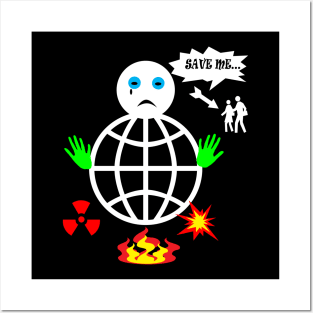 save the planet earth Posters and Art